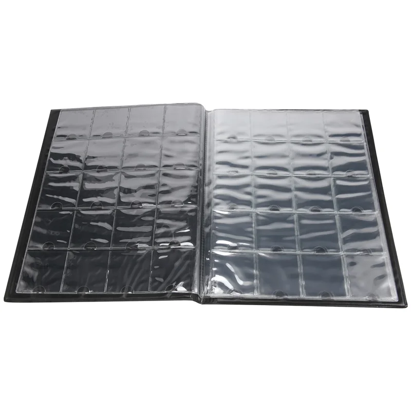 A41Z-PCCB High Quality Put 200 Pcs Coins Album For Fit Cardboard Coin Holders Professional Coin Collection Book(Color Random)