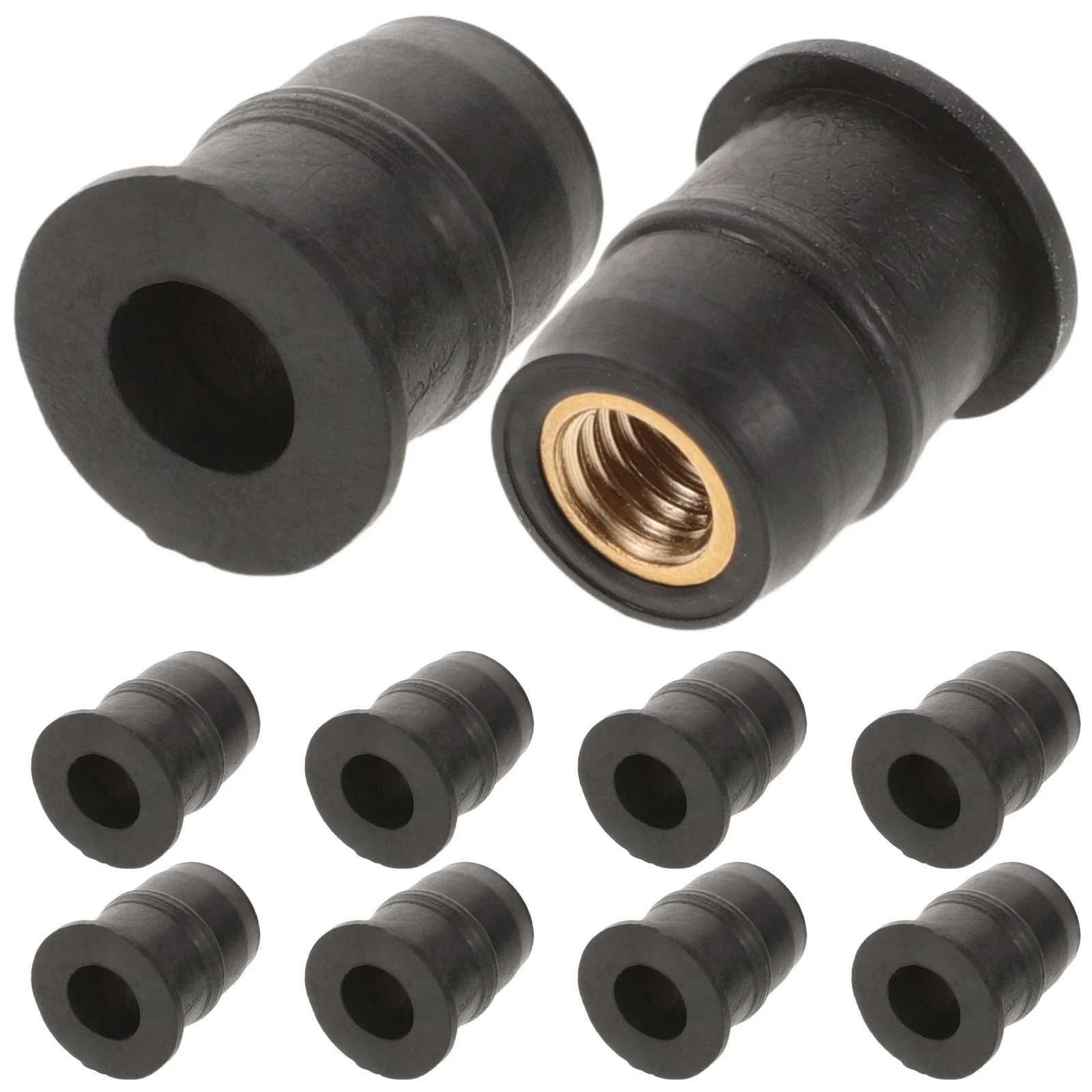 

Motorcycle Windshield Rubber Nut Fastener Durable Brass Expansion Well Nut Windscreen Screw Fastener Motorcycle Accessories Kit