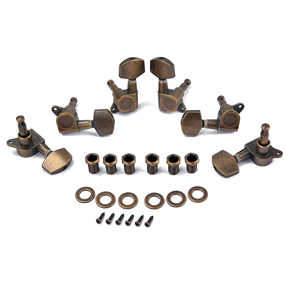 

6 PCS Bronze Strings Are Accurate for Guitar Electric Knobs Pegs Tuning Acoustic Accessories Machine Head Tuner Part Bass