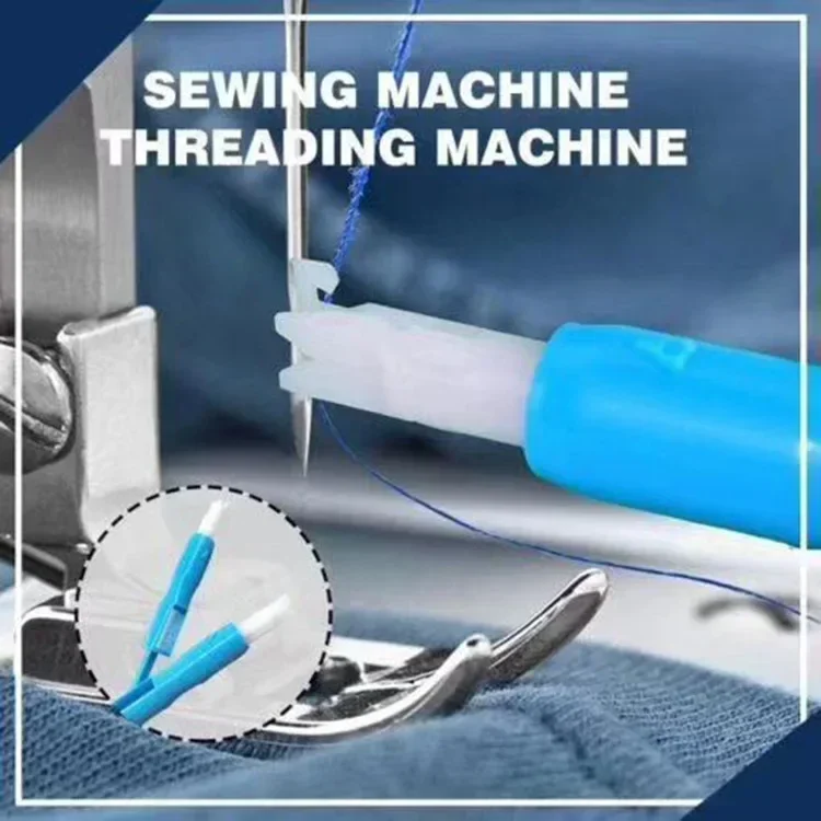 Sewing Machine Needle Threader Stitch Insertion Tool Automatic Threader Quick Sewing Threader Needle Changer Hold Needles Firmly