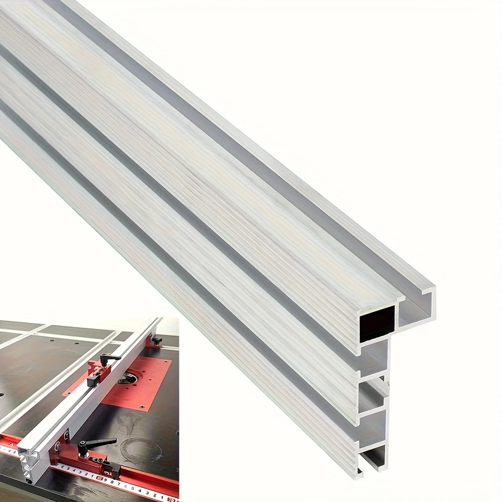 1Pc 40/60/80/100CM Aluminium Fence 75 Type Miter Track T-track Backer Sliding Brackets T-Slot For Table Saw Workbench view 4