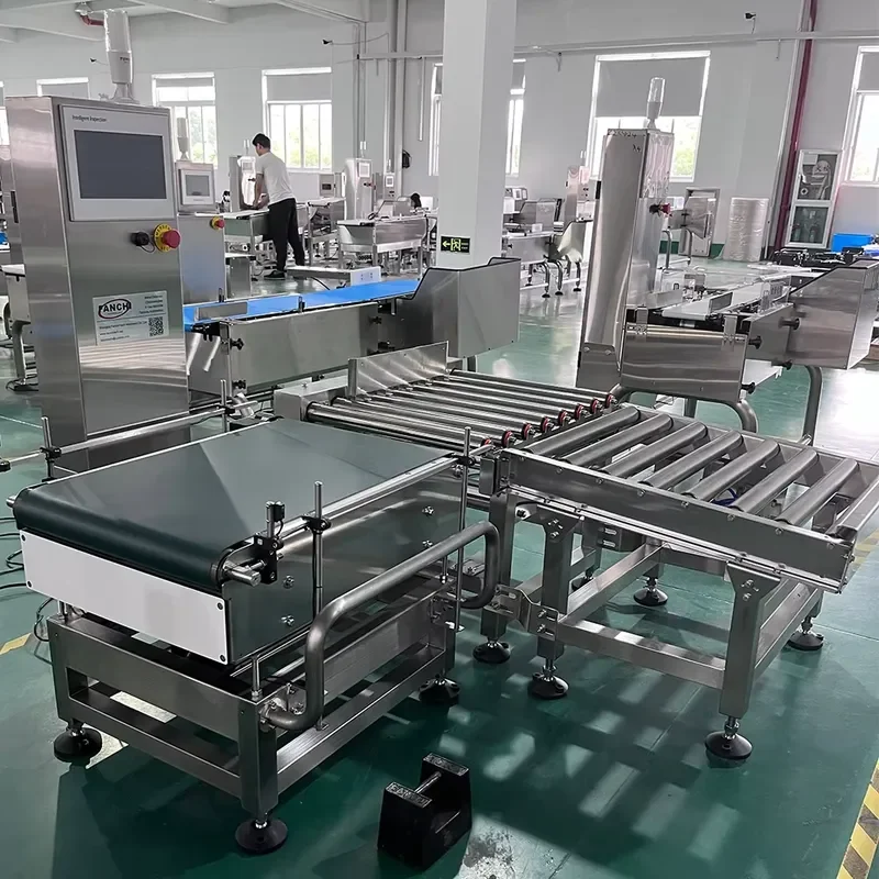 50kg Bag/case/box/carton Package Checkweigher with Pusher Rejector