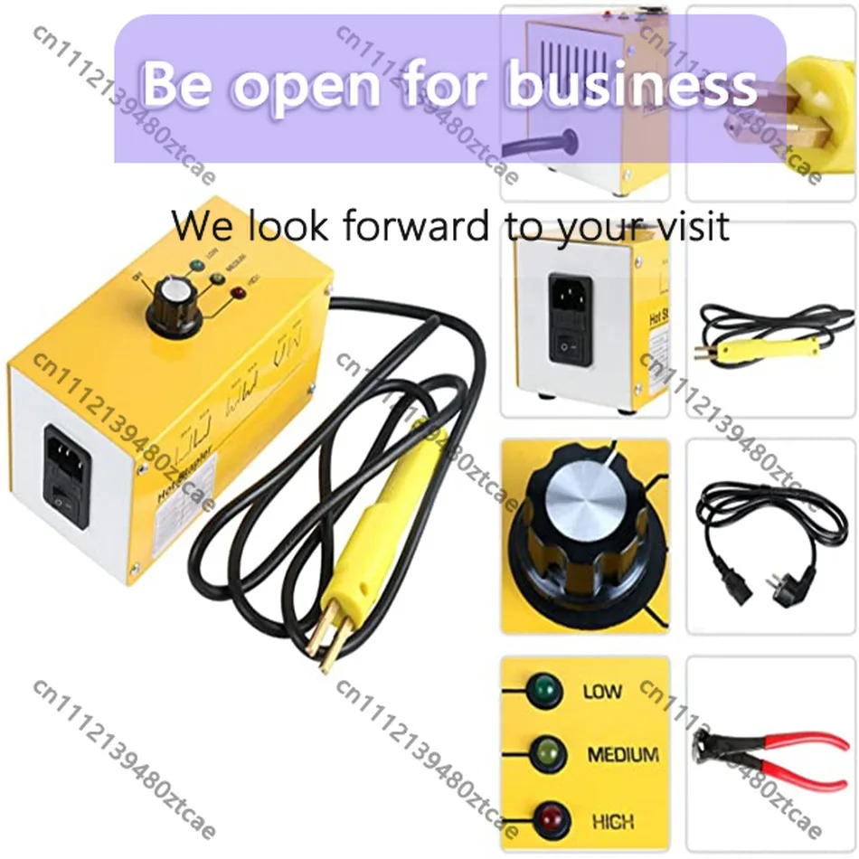 

Yellow Plastic Welder Auto Bumper Repair Gun Welding Wire Crack Fixing Machine