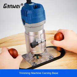 Woodworking Trimming Machine Milling Groove Flip Engraving Trimming Opening Bakelite Milling Base Backing Multi-functional Guide