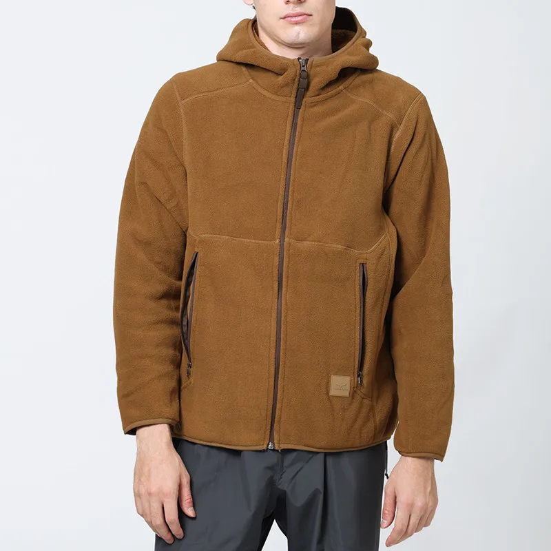 

New Autumn and Winter Fashion Solid Color Thickened Warm Lamb Fur Coat Men's Loose Sports Large Size High Quality Hooded Jacket