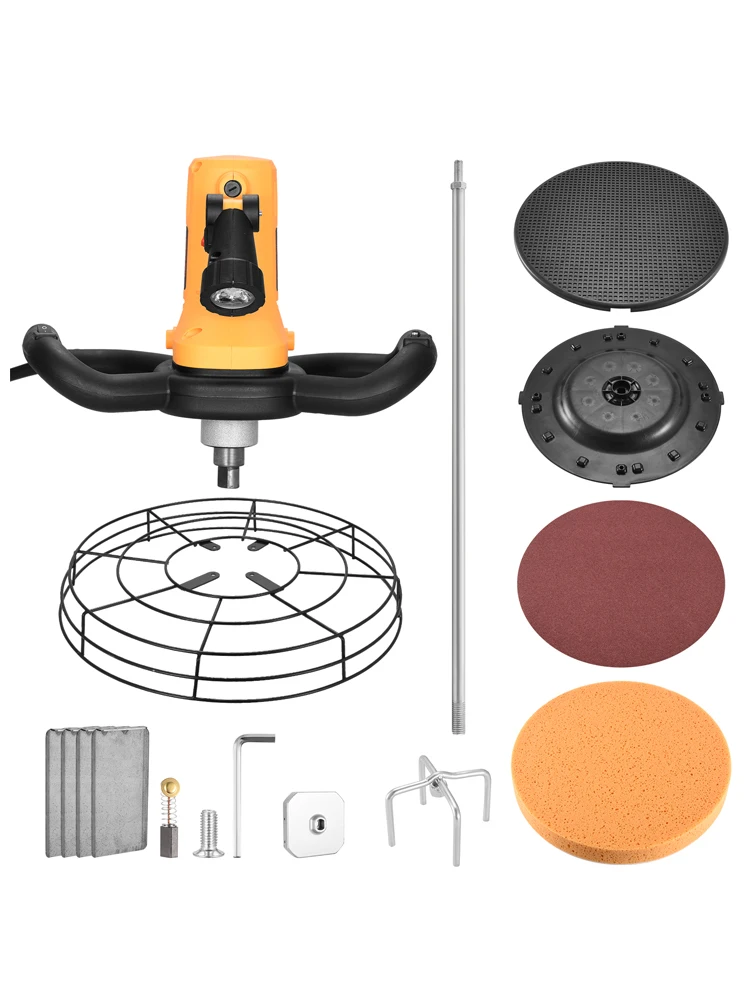 Machine électrique de plâtrage de mur de truelle de béton 1700W Machine de polissage de lissage de mur de vitesse de 6 vitesses avec 4 lames de fer 220V