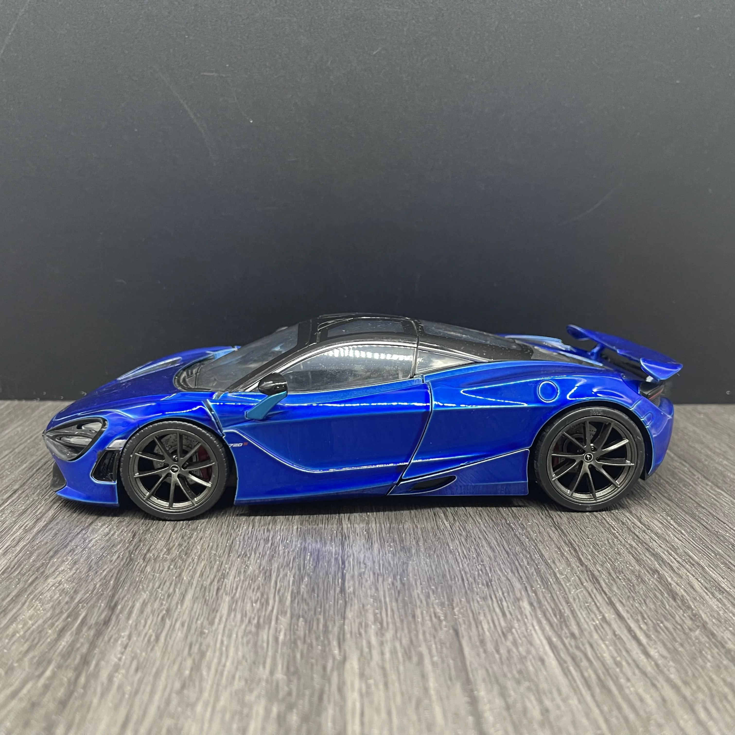 Jada Toy McLaren 720S Blue and Dark Blue with Black Top 1/24 Diecast Model Car Toys for Kids and Adults