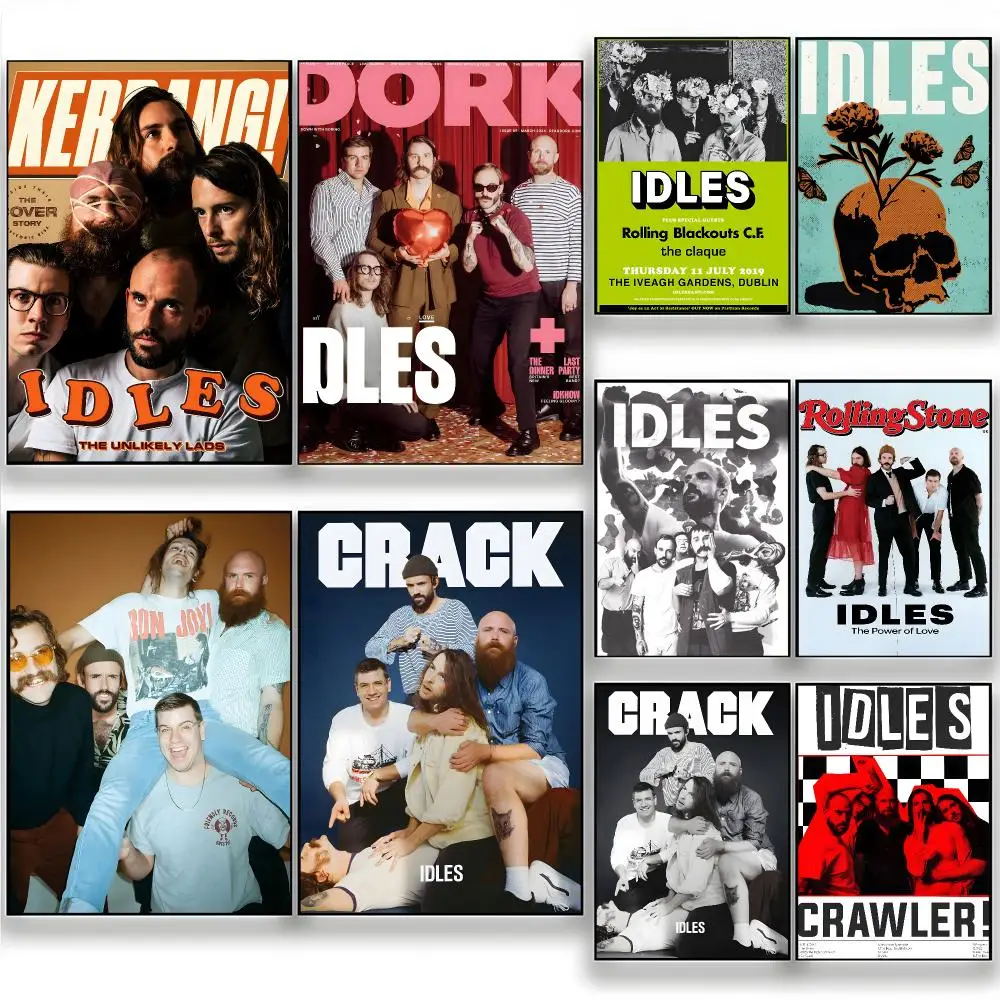 Rock Band Post Punk IDLES Poster Wall Art Painting for Living Room Home Decoration and Holiday Gifts