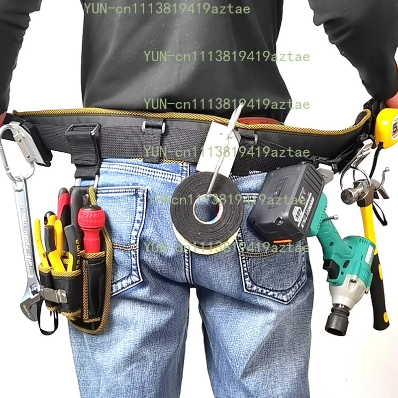 Portable Quick Hanging High Altitude Work Waist Tool Storage Rack Hand Tools Accept Belt Buckle Kit Aluminum Alloy Quick Hanging
