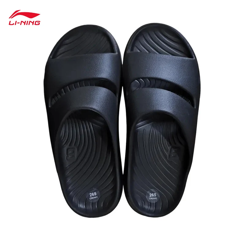 شباشب LI-NING SOFT CLAP للجنسين مريحة وخفيفة الوزن وبطانة مضادة للانزلاق صنادل ناعمة AGAV017