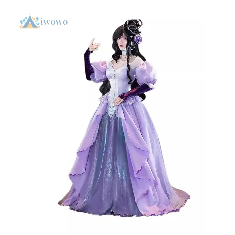 

Game Reverse: 1999 Cosplay Isolde Costumes Purple Gorgeous Dress Outfit Elegant Clothes Halloween Carnival Party Women Uniform