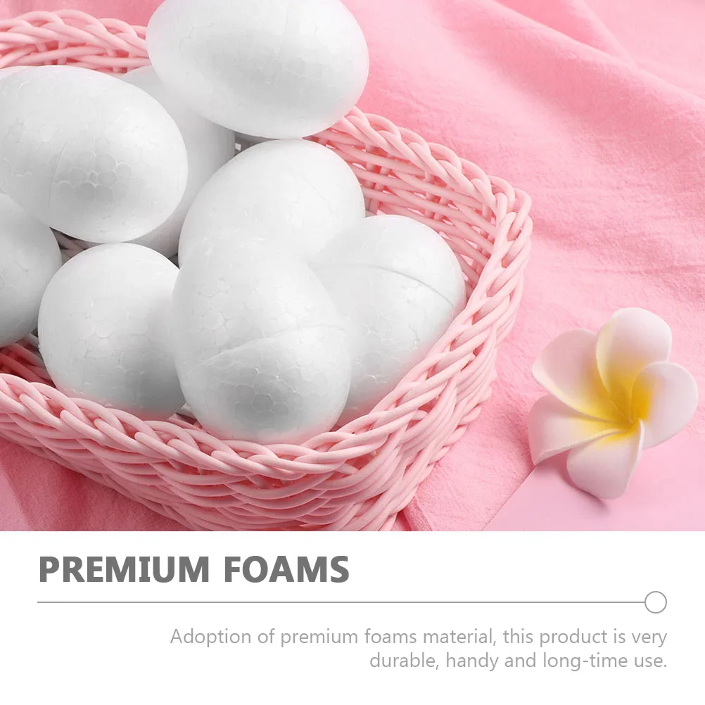 

20pcs Foam Egg Chickens Cups Easter Supply Painting Craft Home Decoration Decorations Child Durable DIY Handicrafts Classrooms