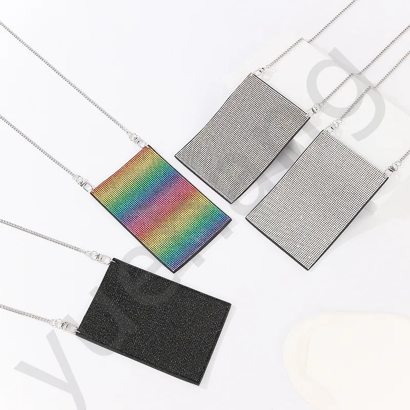 

Rhinestone studded fashionable women's bag versatile crossbody bag for women's mobile phone bulin bulin bag casual versatile