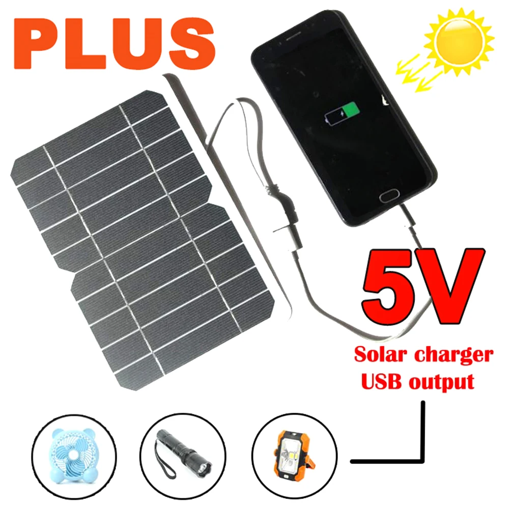 

10w Portable Solar Panel Output Usb Outdoor Waterproof Solar Charging Board For Mobile Phone Charger And Outdoor Travel