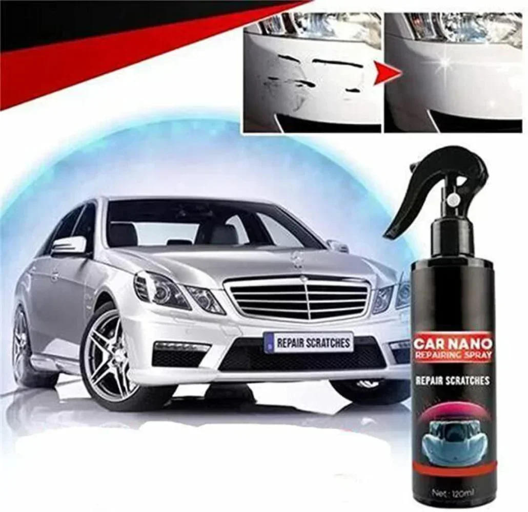 120ml Car Nano Repairing Spray riparazione rapida graffi riparazione smalto Spray rivestimento auto placcatura a cristalli liquidi lucidatura a