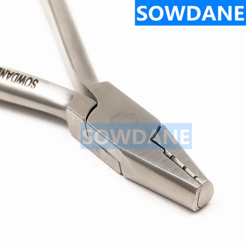 Dental Orthodontic Heavy Hollow Chop Contouring Arch Forming Plier Stainless steel wire bending Tool with 3 Grooves Length 14cm