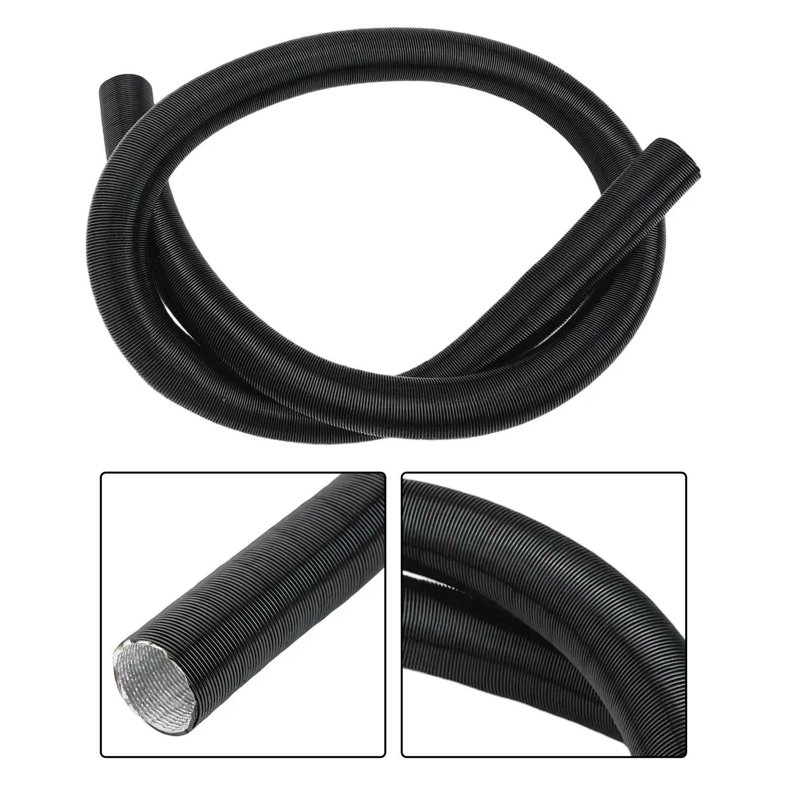 25 mm Diameter Heating Duct Aluminium Foil Air Intake Hose Compatible with Diesel Heaters and Other Heating Systems