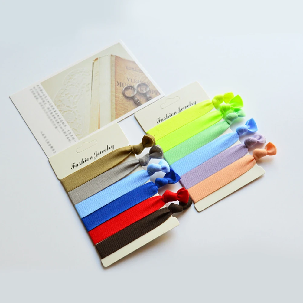 

50 Pcs Elastic Hair Ties Women Knot Ponytail Holders Rope Stretch Rings Daily Gifts Styling Accessories Hair Care Tools