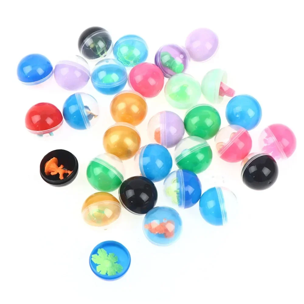 20pcs Transparent Surprise Ball Capsule Toys Capsules Toy with Different Figure Toy for Vending Machine Gift Randomly Lucky Draw