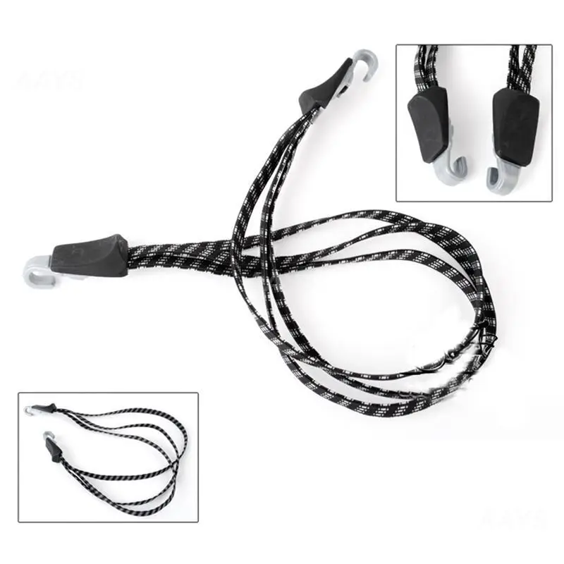 Retractable Elastic Band With Plastic Hooks Retractable Bike Accessories For Mtb Bike Luggage Carrier Nylon Multi-tool Plastic