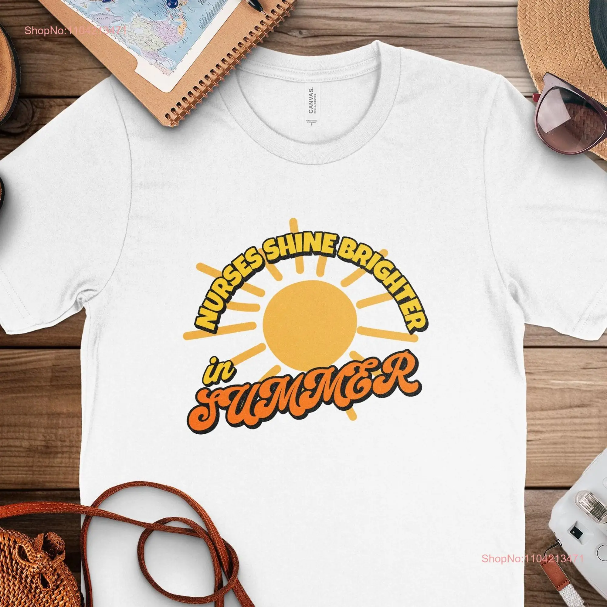 Nurse T Shirt Summer for Nurses Caregiver Idea Apparel long or short sleeves