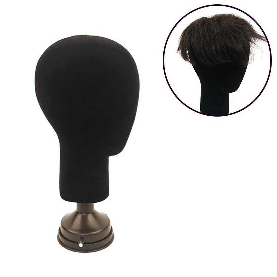 

Модель головы мужского манекена: голова из черной пены, косметическая тренировочная голова, подставка для парика, шарф, шляпа, шиньоны, стиль дисплея