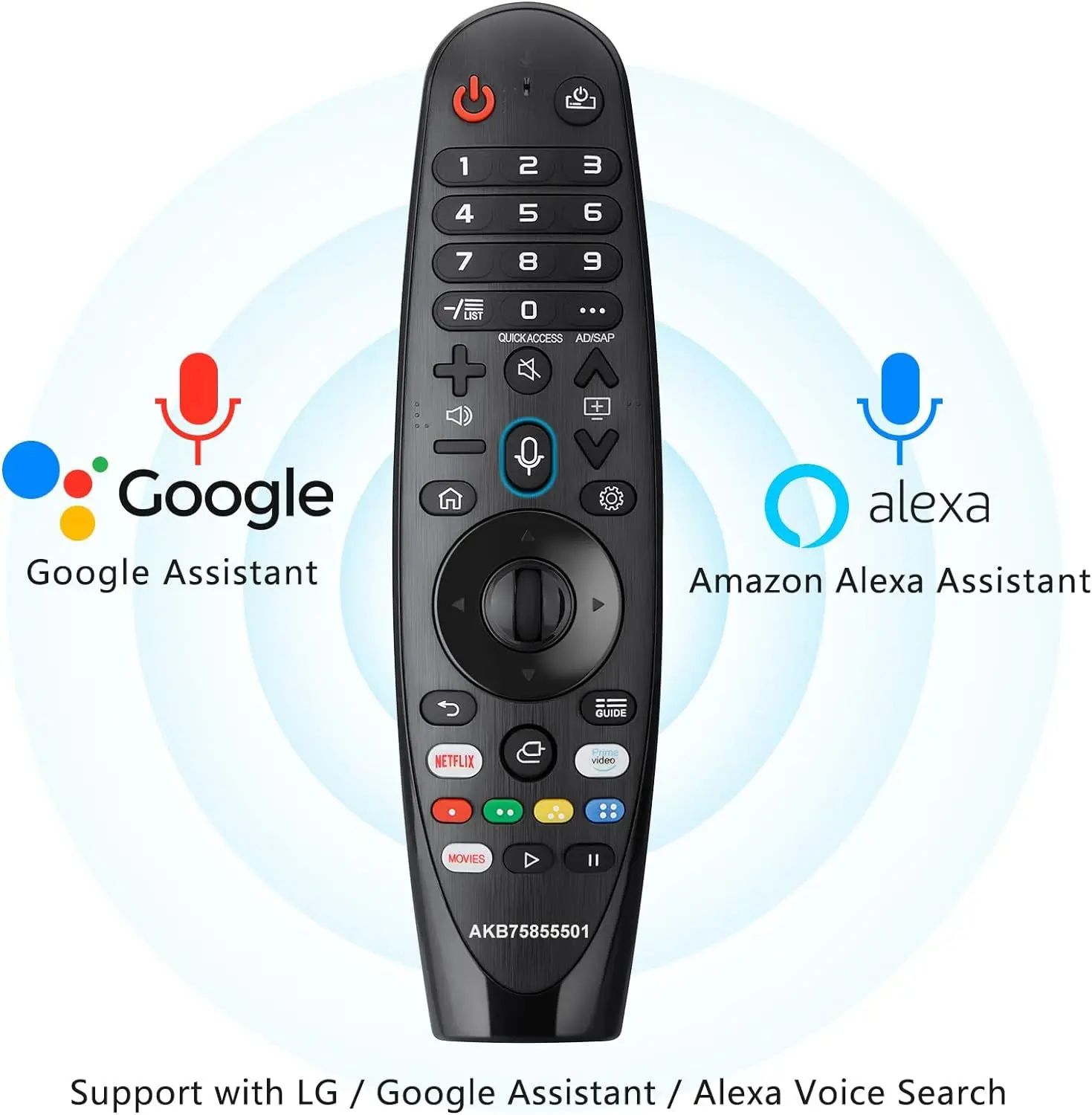 AN-MR20GA AKB75855501 with Voice and Pointer Function Bluetooth Remote Control for LG Smart TV Many Models 2019 2020 2021 2022