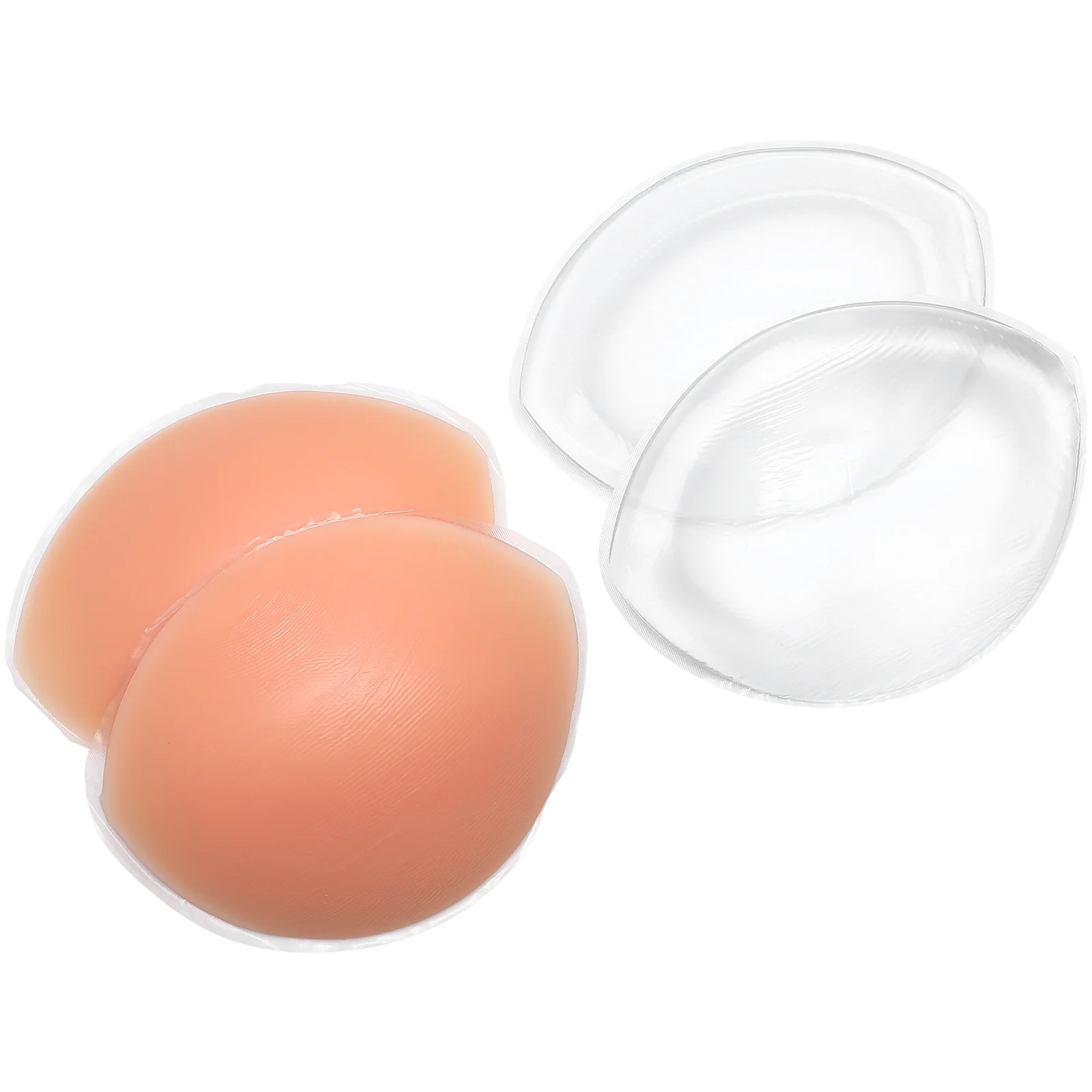 

2 Pairs Thickened Chest Pad Padding Breast Pads Sports Inserts Silicone For