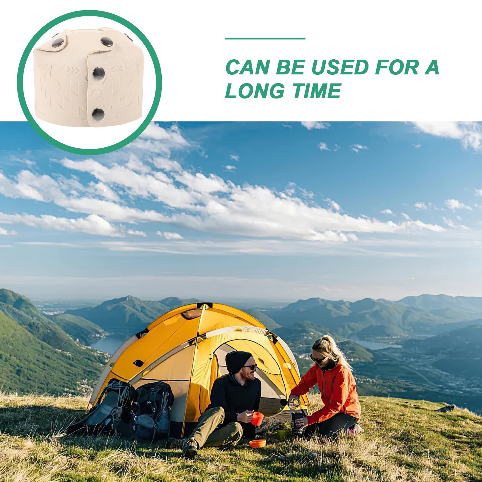 

Tank Cover Gas Cylinder Covers Safety Mask Beige Pu Camping Protector Can