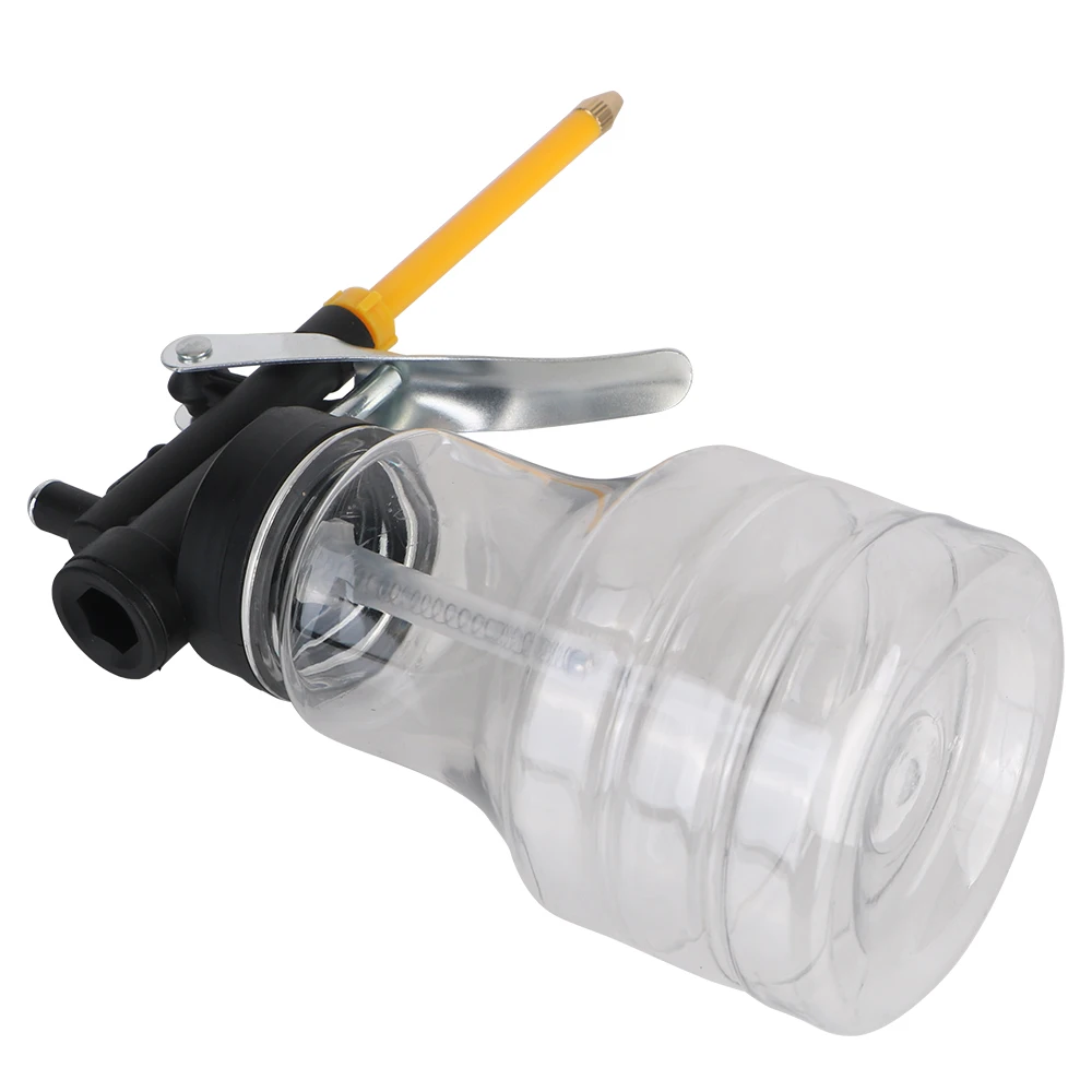 ارتفاع ضغط مزيتة الشحوم فليكس بندقية علب مضخة الزيت 250 مللي أدوات يدوية التشحيم علبة زيت شفافة البلاستيك