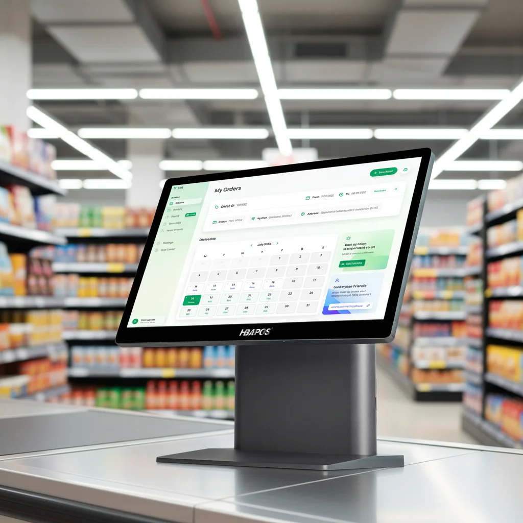 ATV&UTVHBAPOS OEM Customizable Touch Screen  Aluminum Alloy Point of Sale System for Supermarket