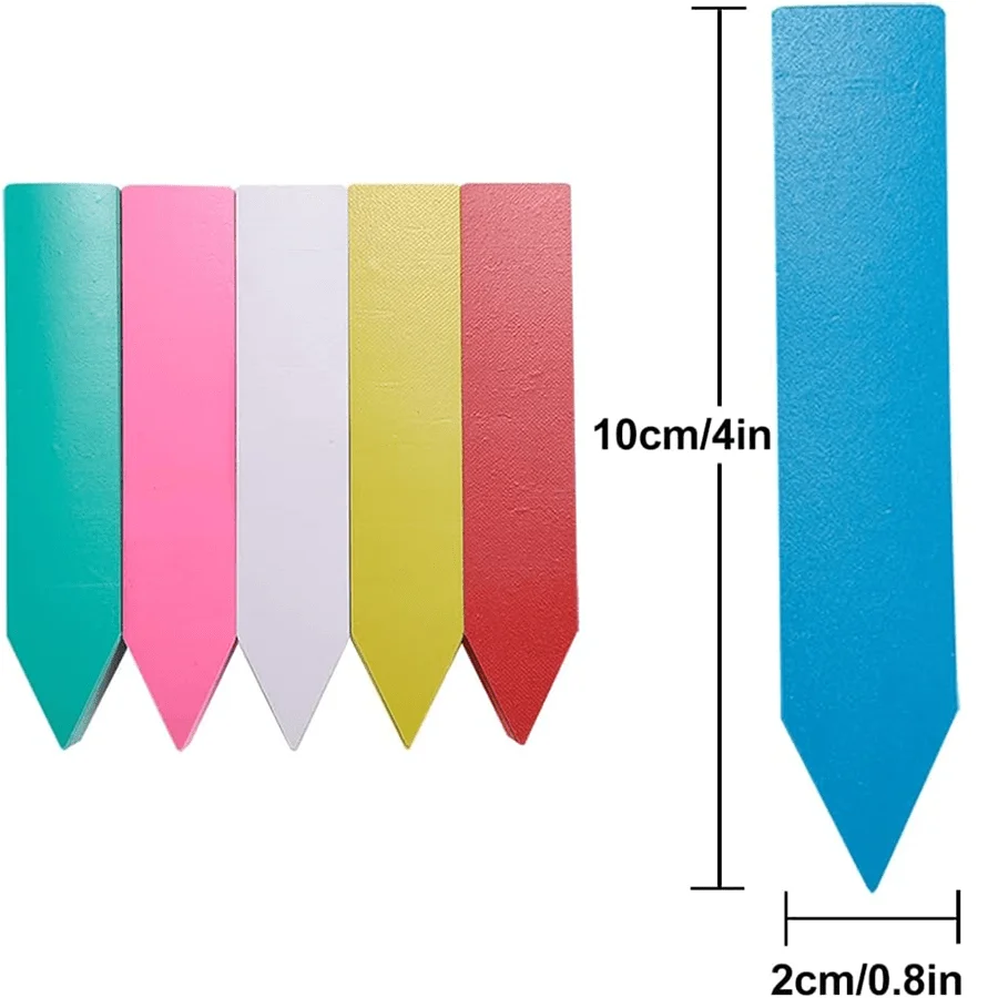 200pcs Garden Plant Markers - PVC Waterproof Handwriting Sign Tags Seed Labels for Plant Name Identification