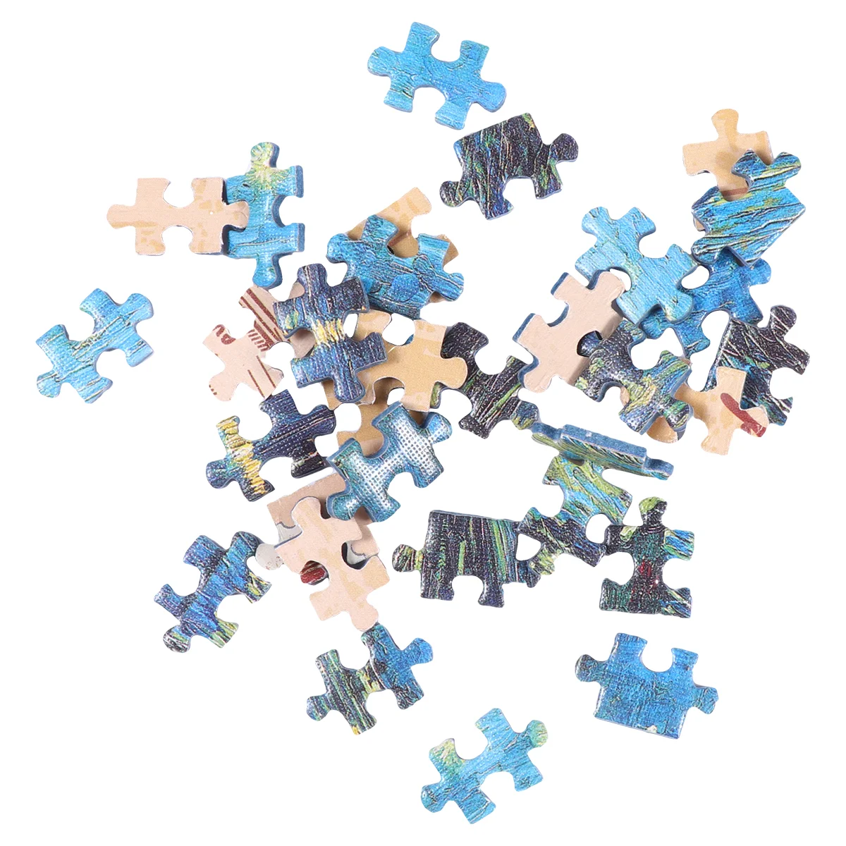 150 Pieces in One Set Mini Puzzle Creative Jigsaw Funny Puzzle for Man Adults(Wave Pattern)