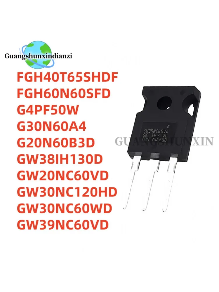 100% NOWE 5 SZTUK FGH40T65SHDF FGH60N60SFD G20N60B3D G30N60A4 G4PF50W GW20NC60VD GW30NC120HD GW30NC60WD GW38IH130D GW39NC60VD TO-247 — zdjęcie produktu 6