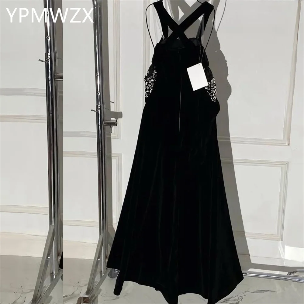 

Customized Evening Dress Formal Women Prom Gown YPMWZX Shoulder Girdle A-line Floor Length Skirts Bespoke Occasion Dresses Party