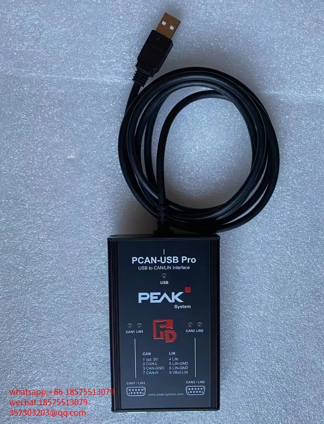 

For PEAK PCAN-USB FD Pro IPEH-004061 CAN Bus Communication Dual-Channel Analyzer. 1 Piece