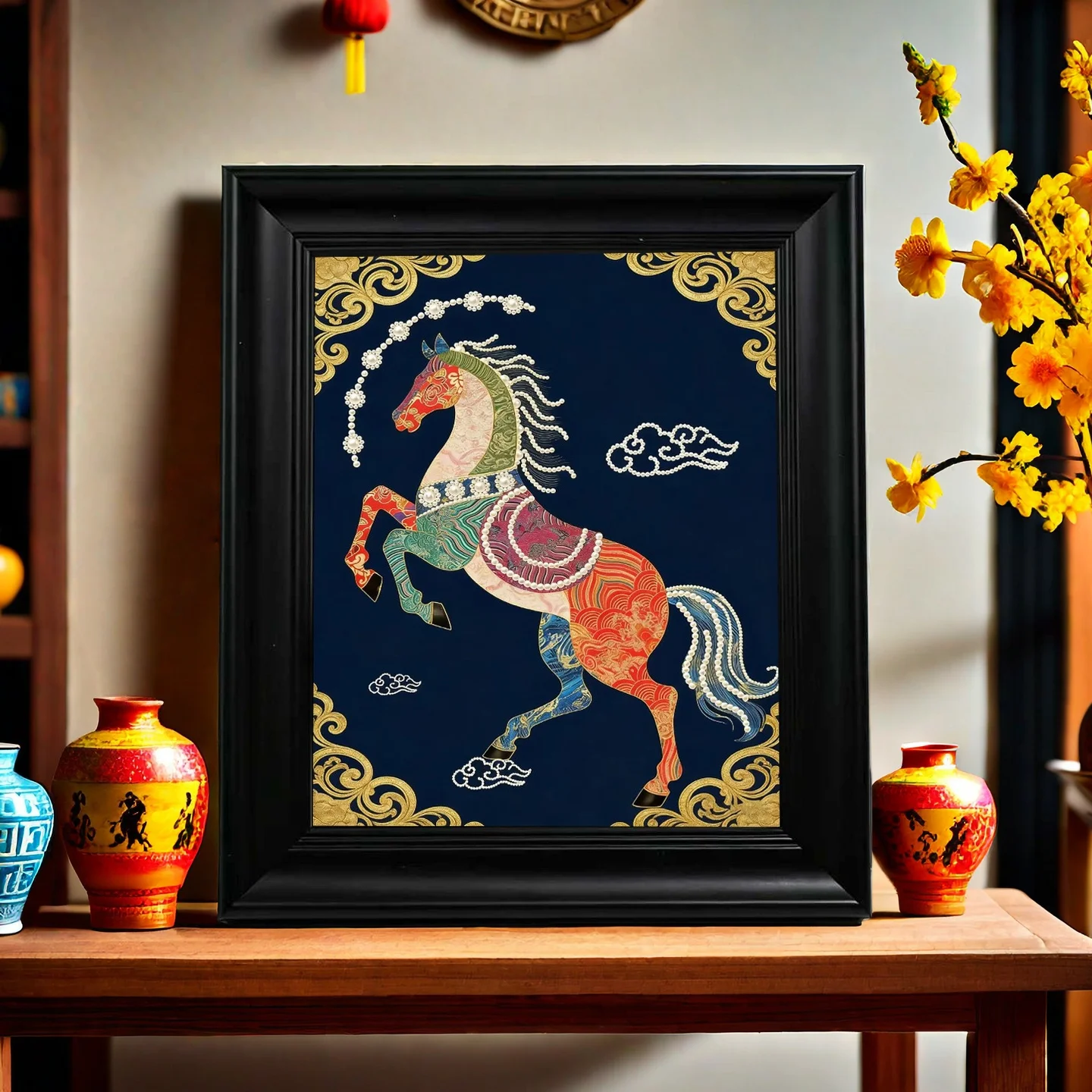 

Новогодний набор для творчества: Жемчужная живопись Сонг Цзинь, ручная работа, рельефный, не традиционный, для салона, фото, ф...