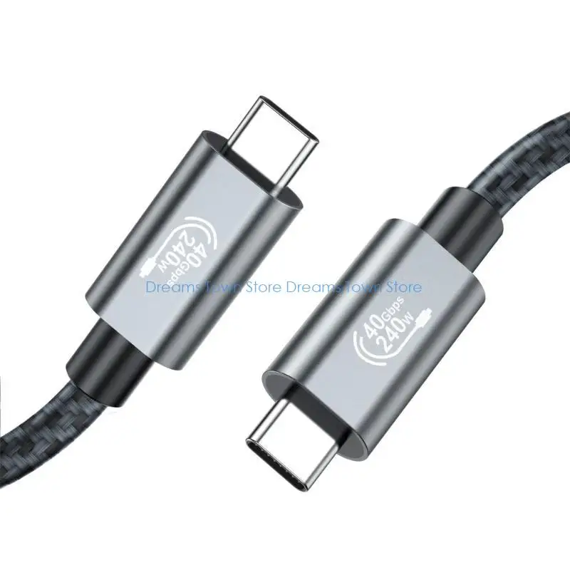 HX6A USB4 TypeC Cable 8K60hz 40Gbps 240W Powerful Fast Charging and Data Transfer