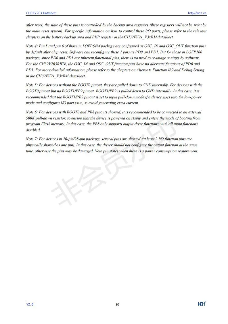 CH32V203 Industrielle 32-bit RISC-V Verbesserte MCU Low Power Mikrocontroller 10 Teile/los – Detail 32