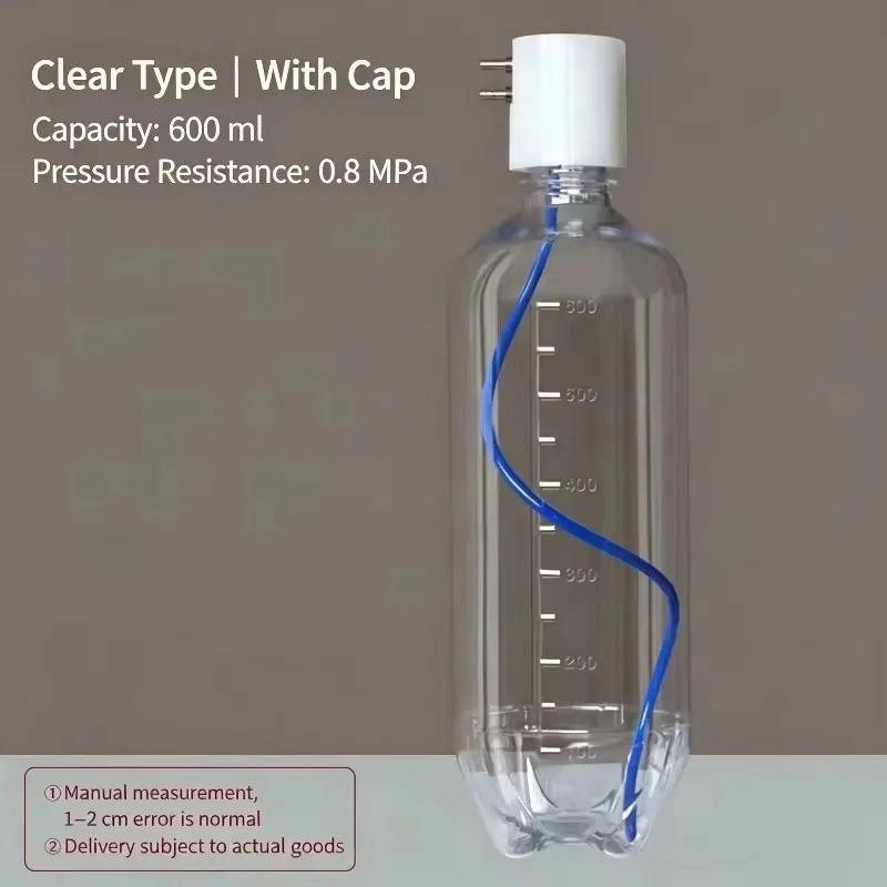 Dental Water Bottle 600ml Reservoir Tank Dental Unit Replacement Part Oral Chair Accessory Transparent Pressure Resistant