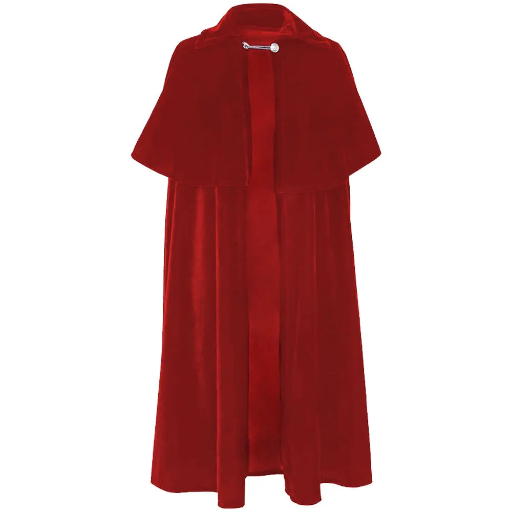 عباءة مخملية لتنكر مصاصي الدماء في الهالوين، زي إله الموت للعب الأدوار، ملابس تقليدية نسائية لخريف 2024