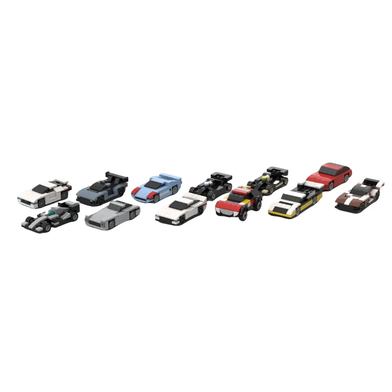 1145PCS MOC City Champions Super Car Random Bundle 5 Stud Wide Model Technology DIY Assembly Building Blocks Display Gift Home