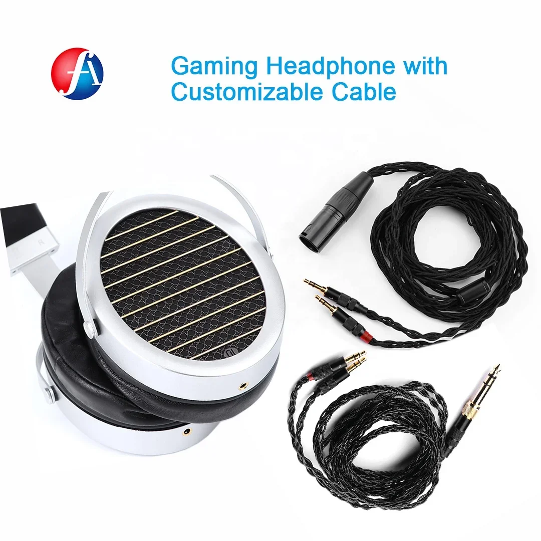 Custom 3.5mm Headphone Wired With Microphone Wired Gaming Headphones Over-ear Wireless Headset White Wired Headset Headphone