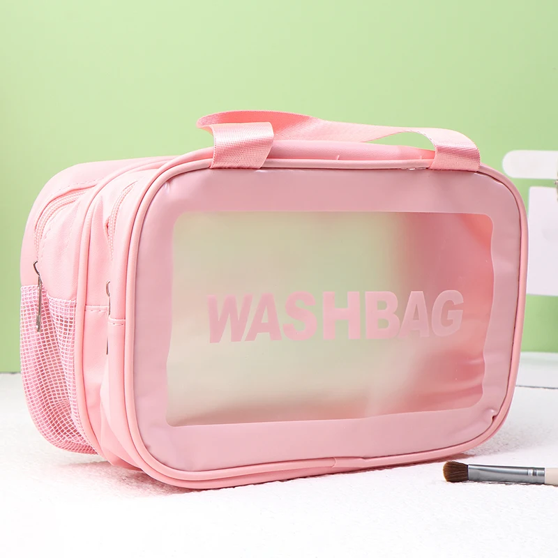 Borsa per il trucco di separazione Wet-dry borsa da toilette portatile da viaggio Essentials borsa di immagazzinaggio di grande capacità Fitness nuoto Essentials