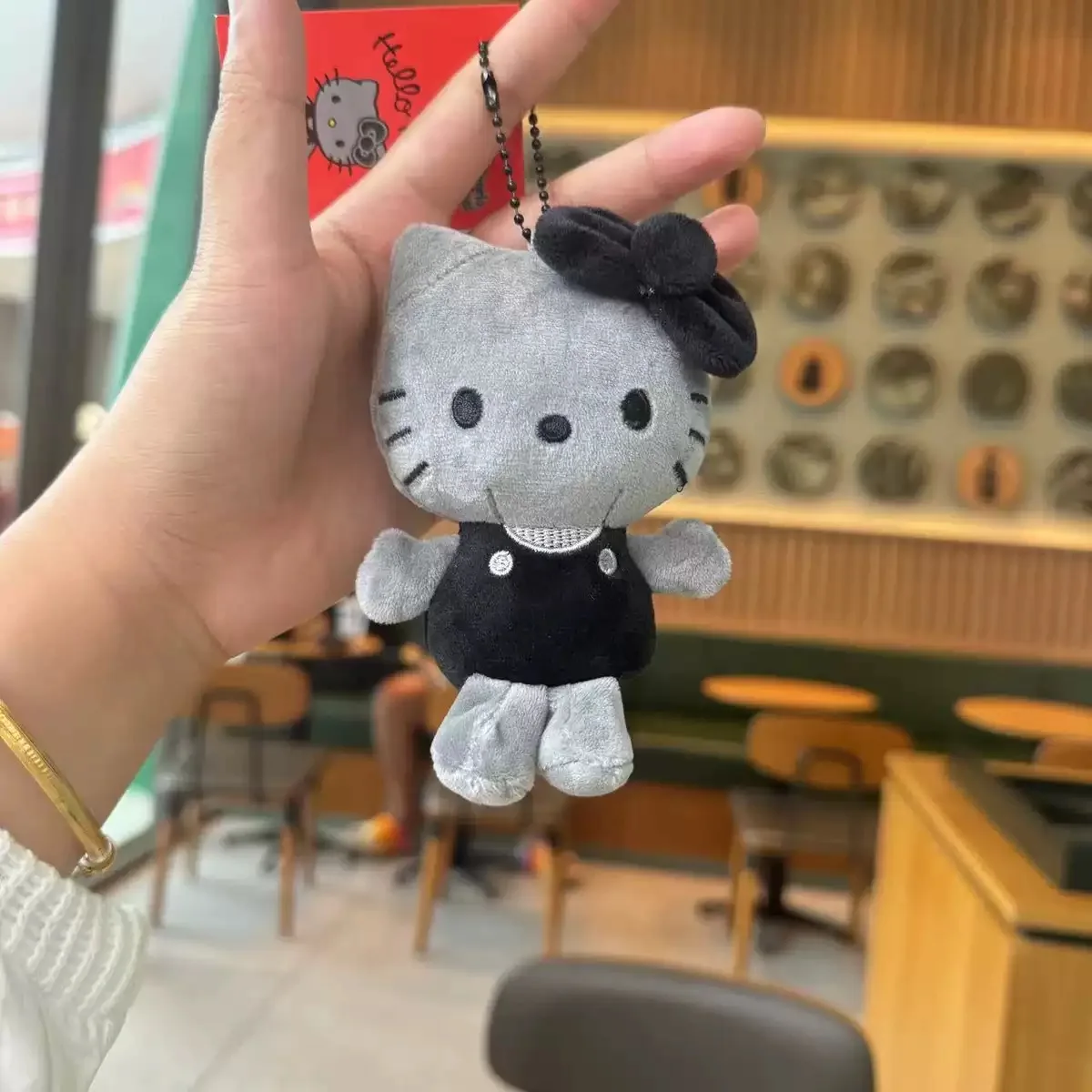 Sanrio Kawaii Sweet Cool Hello Kitty Torba Breloczek Śliczny Kreskówka Kot Lalka Breloczek Plecak Dekoracja Akcesoria Prezenty Urodzinowe