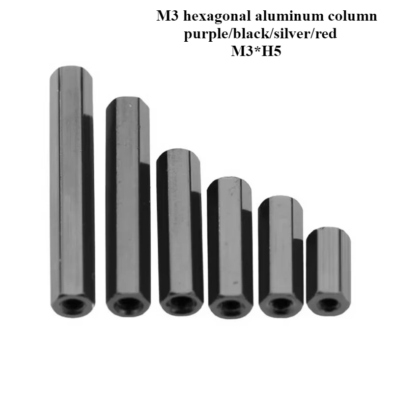 

10pcs Aluminum Spacer M3* 10mm To 100mm Anodized Colourful Column Rods Round Standoff Screws Spacerset Brass Standoffs for Pcb