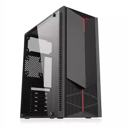 DIY Business Office Empty ATX PC Computer Case, White, USB3.0, Cable Management, Side Transparent Panel, Optical Drive Bay