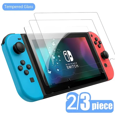 2/3PCS Schutz Glas Für Nintend Schalter Gehärtetem Glas Screen Protector für Nintendos Schalter Oled Lite NS Zubehör film