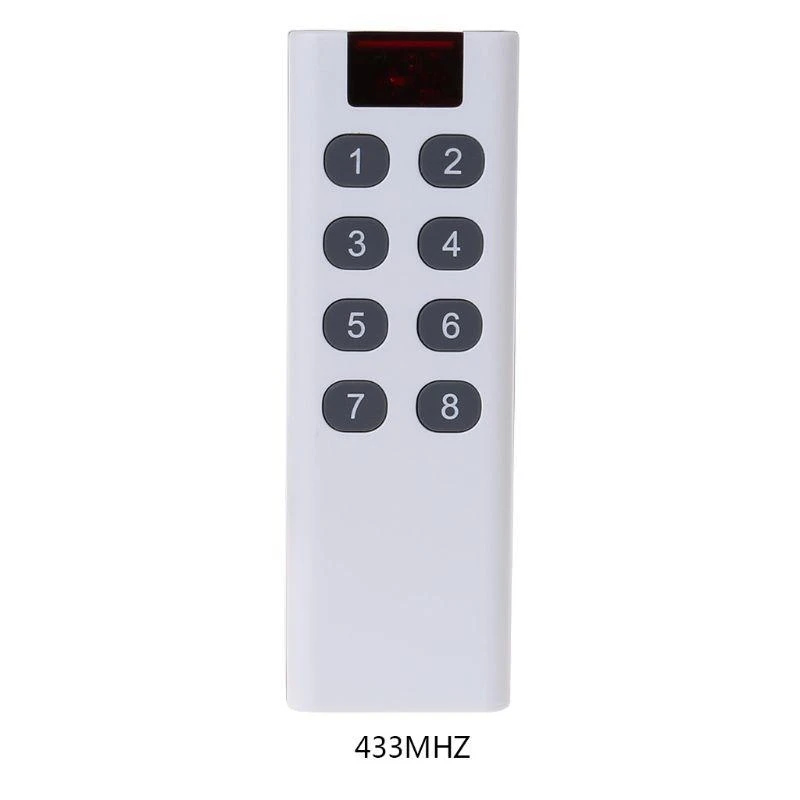 433MHz Universal Wireless Learning Code Digitale Fernbedienung Steuerungssender 3/4/6/8/10 Kanaltaste AK-7010TX