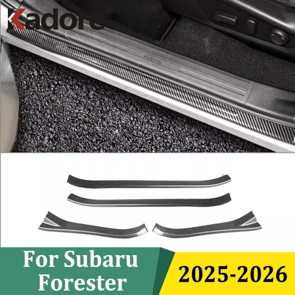for-subaru-forester-2025-2026-stainless-steel-inner-outer-door-sill-scuff-plates-doors-sills-protectors-car-styling-accessories
